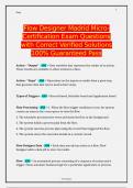 Flow Designer Madrid Micro-Certification Exam Questions with Correct Verified Solutions 100% Guaranteed Pass