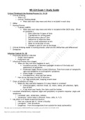 NR 224 Exam 1 Study Outline- Chamberlain College of Nursing