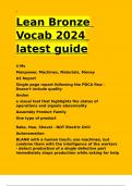 Lean Bronze Vocab 2024 latest guide