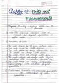 CBSE Physics Unit and Measurement Handmade Notes 