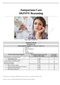 Antepartum Care Skinny Reasoning Case Study, Anne Jones 17 Years Old