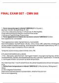 FINAL EXAM SET - CMN 568