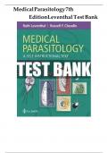 TEST BANK for Medical Parasitology: A Self-Instructional Text, 7th Edition by Leventhal; Cheadle, All 11 Chapters Covered, Verified Latest Edition