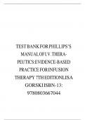 phillips manual of i v therapeutics evidence based practice for infusion therapy 7th