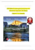 TEST BANK For Auditing & Assurance Services: A Systematic Approach, 12th Edition By William Messier Jr, Steven Glover, Verified Chapters 1 - 21, Complete Newest Version