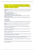 Des chp: 21 & 27 - Interstitial Lung Disease, Pulmonary Embolism, Pulmonary hypertension, Pulmonary Edema || with 100% Error-free Answers.