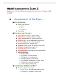 NUR 3030 - Health Assessment Exam 3 Study Guide.