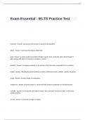 Exam Essential - IELTS Practice Test Questions and Answers