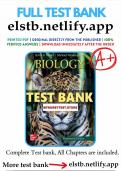 THE Test Bank for Biology 14th Edition Mader