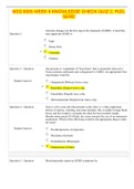 NSG 6005 WEEK 6 KNOWLEDGE CHECK QUIZ 2, PUD, GERD(Graded A+) LATEST UPDATE