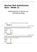 NURS6501 / nurs6501 Advanced Pathophysiology week 11 / Final Exam graded A++