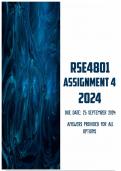 RSE4801 Assignment 4 2024 | Due 25 September 2024