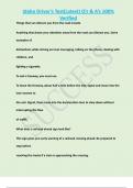 Idaho Driver's Test(Latest) Q’s & A’s 100%  Verified Things that can distract you from the road include Anything that draws your attention away from the road can distract you. Some  examples of distractions while driving are text messaging, talking on 