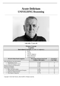  Acute Delirium Unfolding Reasoning: John Kelly, 77 years old. Case Study.  A+ Graded.