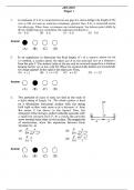 JEE Advanced Question paper 2007