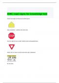 ICBC road signs for knowledge test