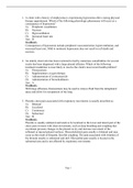 Test Bank Chapter 23- Disorders of Ventilation and Gas Exchange Chamberlain College