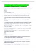 WGU C784 - Applied Healthcare Statistics Objective Assessment #1 || 100% CORRECT ANSWERS!!