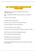 NCE - PROFESSIONAL ORIENTATION AND ETHICS EXAM