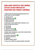 Snhd Aemt Protocol Test Newest 2024-2025 Actual Exam Complete 80 Questions And Correct Answers