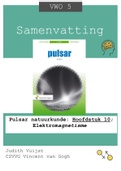 Samenvatting: Pulsar natuurkunde: Hoofdstuk 10; Elektromagnetisme (VWO 5)