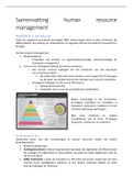 Samenvatting Human Resource Management