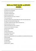 HCS 212 TEST BANK 14 STUDY GUIDE 