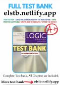 THE Test Bank for Concise Introduction to Logic 13th Edition Hurley