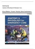 Test bank anatomy physiology for emergency care 3rd edition bledsoe