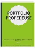 Propedeuse portfolio / professionalisering fase 1. BEHAALD Behoord tot de top 3! Zie Feedback