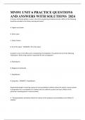 MN551 UNIT 6 PRACTICE QUESTIONS AND ANSWERS WITH SOLUTIONS  2024