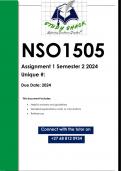 NSO1505 Assignment 1 (QUALITY ANSWERS) Semester 2 2024