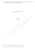 Essay NURSING 425 Practicum Assignment 1 Self-Assessment of Clinical Skills (NURSING425) (NURSING 425 Practicum Assignment 1 Self-Assessment of Clinical Skills (NURSING425)?)  Practicum Assignment 1: Self-Assessment Of Clinical Skills (answered) latest Sp