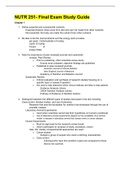 NUTR 251 - Final Exam Study Guide.