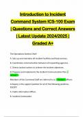 ICS 100C Exams | Bundled Package | Questions and Answers | Latest 2024/2025 