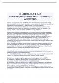 CHARITABLE LEAD TRUSTSQUESTIONS WITH CORRECT ANSWERS.