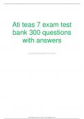 ATI TEAS 7 Complete 4 Versions (2024) - Exam Questions & Correct Answers for Reading, Math, Science, English, and Language Use | Ultimate Study Guide And Test Practice