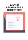 SJD1501 Assignment 2 (QUIZ COMPLETE ANSWERS) Semester 2 2024 (633429) - DUE 27 August 2024