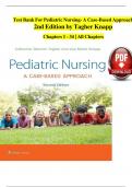 TEST BANK Pediatric Nursing: A Case-Based Approach (2ND Ed) by Catherine Gannon Tagher A+ LATEST GUIDE 2024