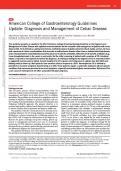 American College of Gastroenterology Guidelines Questions & 100% Verified Correct Answers with complete solutions (Latest update 2024 2025