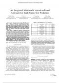 An Integrated Multimodal Attention-Based  Approach for Bank Stress Test Prediction