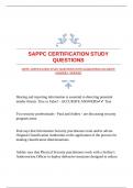 SAPPC CERTIFICATION STUDY QUESTIONS WITH GUARANTEED ACCURATE ANSWERS |VERIFIED