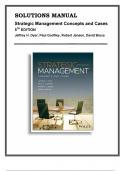 Solutions Manual For Strategic Management Concepts and Cases, 5th Edition, Jeffrey Dyer, Paul Godfrey, Robert Jensen, David Bryce, 9781394161881