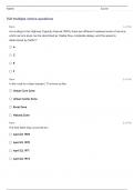 AICP Test Questions (Answered() Correctly To Score A+