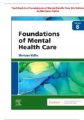 Test Bank for Foundations of Mental Health Care 8th Edition by Morrison-Valfre