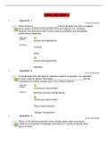 CSIS 340 Quiz 1 25 Questions and Answers- 100% Correct