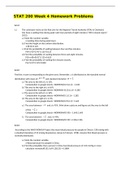 STAT 200 Week 4 Homework Problems / STAT200 Week 4 Homework Problems : Questions & Answers (NEW, 2021)(Verified Answers, Already Graded A)