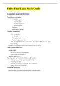 NURSING ADN 621 - Unit 4 Final Exam Study Guide.