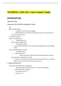 NURSING ADN 621- Unit 6 Study Guide.