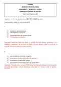 ECS2601 ASSIGNMENT 01 SEMESTER 1 & 2 2021:ANSWERS  WITH EXPLANATIONATIONS